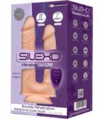 SILEXD - MODÈLE 1 VIBRATEUR PÉNIS RÉALISTE DOUBLE PÉNÉTRATION PREMIUM SILEXPAN SILICONE TÉLÉCOMMANDE 17.5 / 19.5 CM