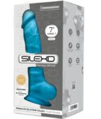 SILEXD - MODÈLE 1 PÉNIS RÉALISTE PREMIUM SILEXPAN SILICONE BLEU 17.5 CM