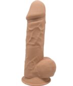 SILEXD - MODÈLE 1 PÉNIS RÉALISTE PREMIUM SILEXPAN SILICONE CARAMEL 21.5 CM