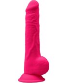 SILEXD - MODÈLE 1 PÉNIS RÉALISTE PREMIUM SILEXPAN SILICONE FUCHSIA 24 CM