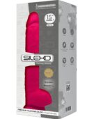 SILEXD - MODÈLE 1 PÉNIS RÉALISTE PREMIUM SILEXPAN SILICONE FUCHSIA 38 CM