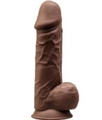 SILEXD - MODÈLE 1 PÉNIS RÉALISTE PREMIUM SILEXPAN SILICONE MARRON 21.5 CM