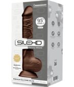 SILEXD - MODÈLE 1 PÉNIS RÉALISTE PREMIUM SILEXPAN SILICONE MARRON 24 CM