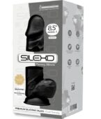 SILEXD - MODÈLE 1 PÉNIS RÉALISTE PREMIUM SILEXPAN SILICONE NOIR 21.5 CM