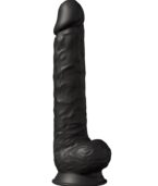 SILEXD - MODÈLE 1 PÉNIS RÉALISTE PREMIUM SILEXPAN SILICONE NOIR 38 CM