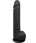 SILEXD - MODÈLE 1 PÉNIS RÉALISTE PREMIUM SILEXPAN SILICONE NOIR 38 CM