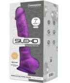 SILEXD - MODÈLE 1 PÉNIS RÉALISTE PREMIUM SILEXPAN SILICONE VIOLET 17.5 CM