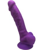 SILEXD - MODÈLE 1 PÉNIS RÉALISTE PREMIUM SILEXPAN SILICONE VIOLET 17.5 CM