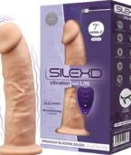 SILEXD - MODÈLE 1 VIBRATEUR PÉNIS RÉALISTE SILICONE PREMIUM SILEXPAN TÉLÉCOMMANDE 17.5 CM