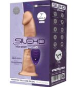 SILEXD - MODÈLE 1 VIBRATEUR PÉNIS RÉALISTE SILICONE PREMIUM SILEXPAN TÉLÉCOMMANDE 17.5 CM