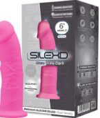 SILEXD - MODÈLE 2 PÉNIS RÉALISTE PREMIUM SILEXPAN SILICONE FLUORESCENT ROSE 15 CM