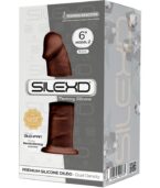 SILEXD - MODÈLE 2 PÉNIS RÉALISTE PREMIUM SILEXPAN SILICONE MARRON 15 CM