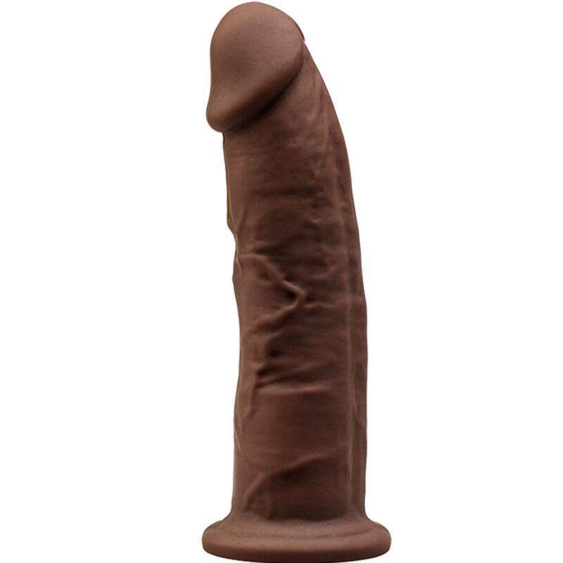 SILEXD - MODÈLE 2 PÉNIS RÉALISTE PREMIUM SILEXPAN SILICONE MARRON 15 CM