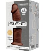 SILEXD - MODÈLE 2 PÉNIS RÉALISTE PREMIUM SILEXPAN SILICONE MARRON 19 CM