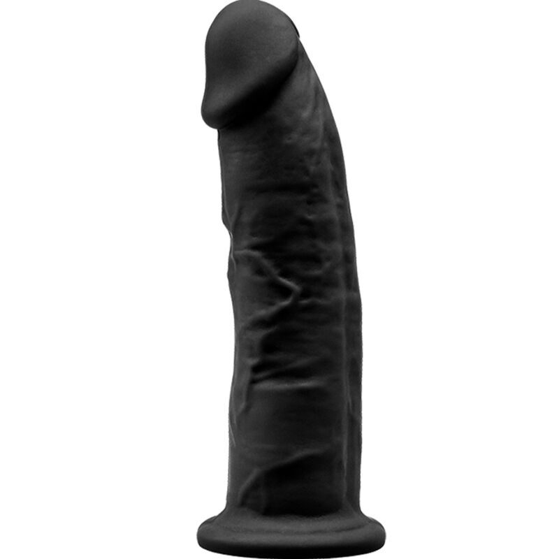 SILEXD - MODÈLE 2 PÉNIS RÉALISTE PREMIUM SILEXPAN SILICONE NOIR 15 CM