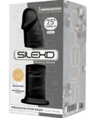 SILEXD - MODÈLE 2 PÉNIS RÉALISTE PREMIUM SILEXPAN SILICONE NOIR 19 CM