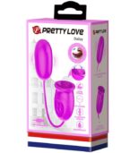 PRETTY LOVE - VIBRATEUR RECHARGEABLE DAISY DUAL EGG VIOLET