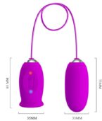 PRETTY LOVE - VIBRATEUR RECHARGEABLE DAISY DUAL EGG VIOLET