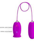 PRETTY LOVE - VIBRATEUR RECHARGEABLE DAISY DUAL EGG VIOLET