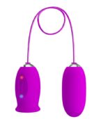 PRETTY LOVE - VIBRATEUR RECHARGEABLE DAISY DUAL EGG VIOLET