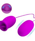 PRETTY LOVE - VIBRATEUR RECHARGEABLE DAISY DUAL EGG VIOLET