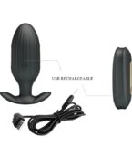 PRETTY LOVE - VIBRATEUR ANAL RECHARGEABLE KELLY PLUG NOIR