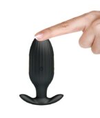 PRETTY LOVE - VIBRATEUR ANAL RECHARGEABLE KELLY PLUG NOIR