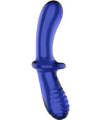 SATISFYER - GODE DOUBLE CRISTAL BLEU