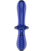 SATISFYER - GODE DOUBLE CRISTAL BLEU