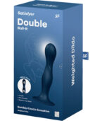 SATISFYER - DILDO EN SILICONE DOUBLE BALL-R BLEU