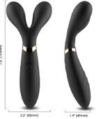 ARMONY - Y-WAND MASSAGE & VIBRATEUR DOUBLE TÊTE NOIR