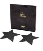 BIJOUX - INDISCRETS CAPUCHONS DE TAMELON NOIR STAR FLASH