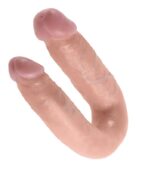 KING COCK - GODE DOUBLE PÉNÉTRATION 13.9 CM NATUREL