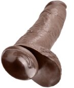 KING COCK - 12 GODE MARRON AVEC BOULES 30.48 CM