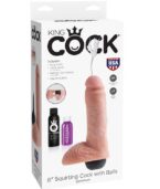 KING COCK - PÉNIS ÉJACULATEUR NATUREL RÉALISTE 20.32 CM