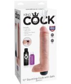 KING COCK - PÉNIS ÉJACULATEUR NATUREL RÉALISTE 25.40 CM