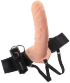 FETISH FANTASY SERIES - 19 CM VIBRANT CREUX STRAP-ON MARRON