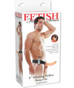 FETISH FANTASY SERIES - 19 CM VIBRANT CREUX STRAP-ON MARRON