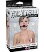 FETISH FANTASY EXTREME - DELUXE BALL GAG ET PINCES À TETONS