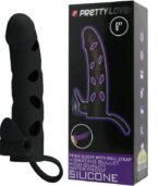 PRETTY LOVE - HOUSSE EN SILICONE AVEC VIBRATION 15.2 CM