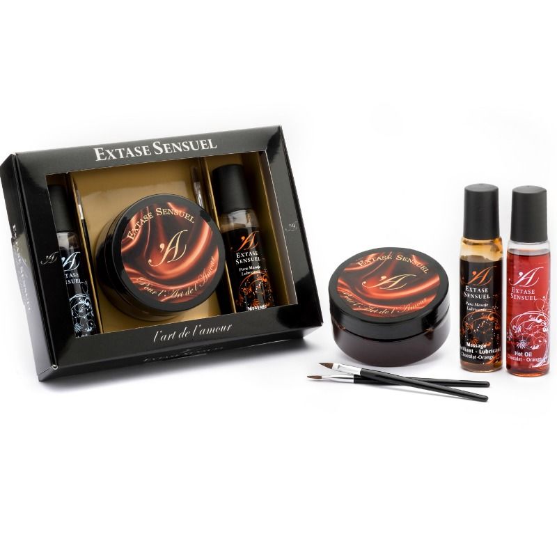 EXTASE SENSUAL - KIT COFFRE EN CHOCOLAT APHRODISIAQUE