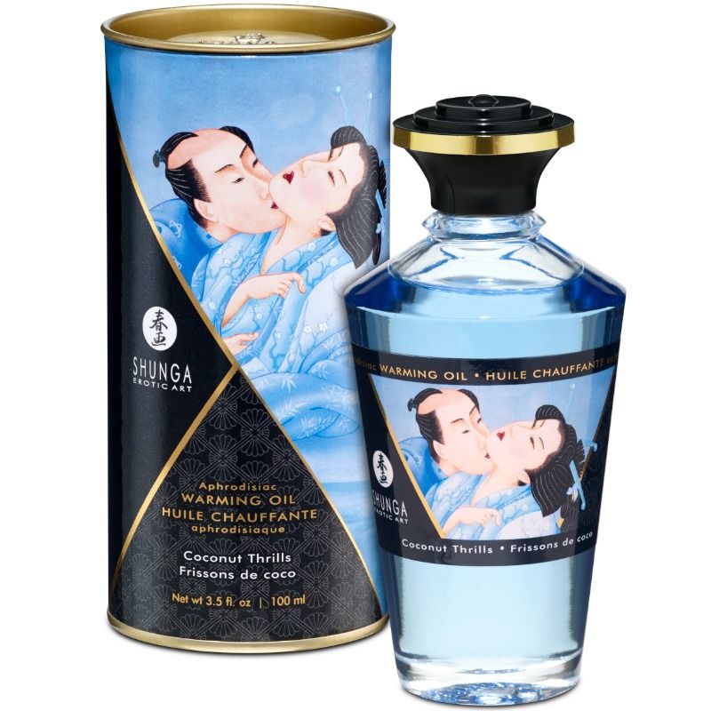 SHUNGA - HUILE DE MASSAGE EFFET CHALEUR SAVEUR COCO 100 ML