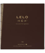 LELO - PRÉSERVATIFS HEX RESPECT XL 36 PACK