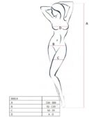 PASSION - FEMME BS014 BODYSTOCKING BLANC TAILLE UNIQUE