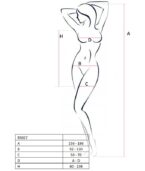 PASSION - FEMME BS027 BODYSTOCKING BLANC STYLE ROBE TAILLE UNIQUE