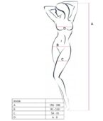 PASSION - FEMME BS036 BODYSTOCKING BLANC TAILLE UNIQUE