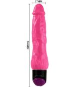 BAILE - VIBRATEUR RÉALISTE SEXE COLORÉ ROSE 24 CM