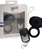 SPIRIT - VIBRATING TELECOMMANDE COCK RING NOIR