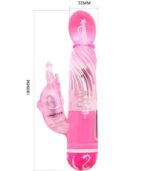 BAILE - VIBRATEUR MULTIVITESSES AVEC STIMULATEUR ROSE