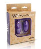 WOMANVIBE - ALSAN EGG TELECOMMANDE NOIR SILICONE VIOLET